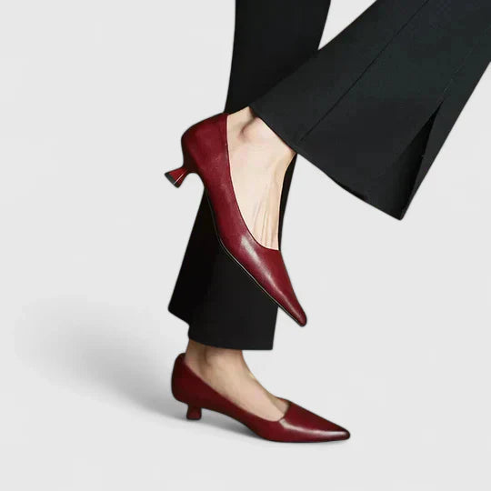 Elysia | Classic Pointed Toe Low Heel Pumps 3