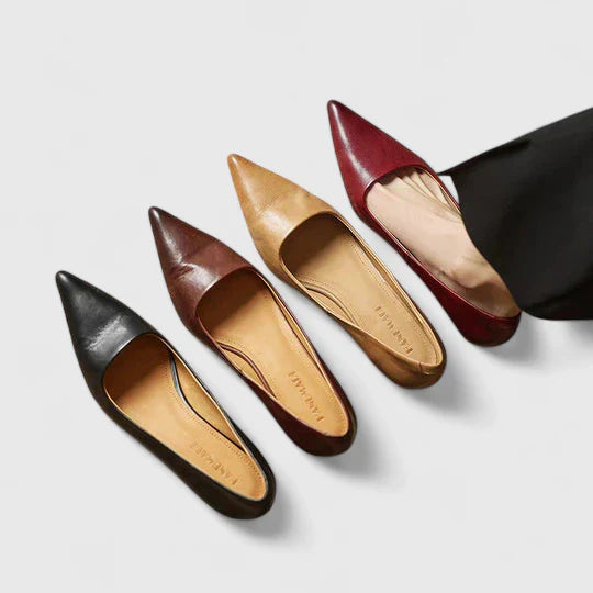 Elysia | Classic Pointed Toe Low Heel Pumps 4