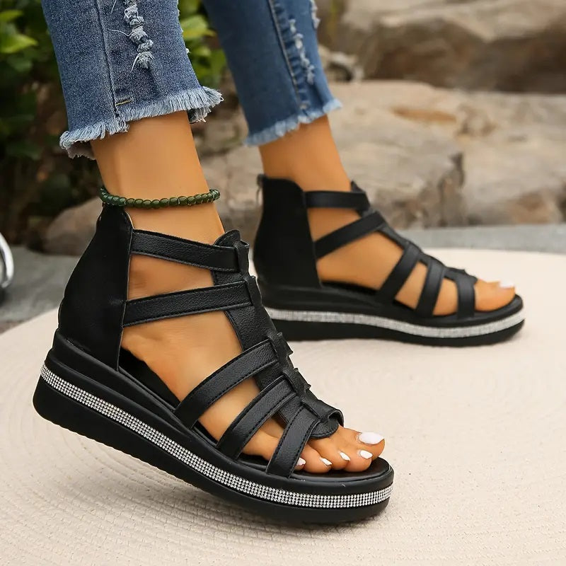 Gianna | Women's Orthopedic Strappy Platform Sandals