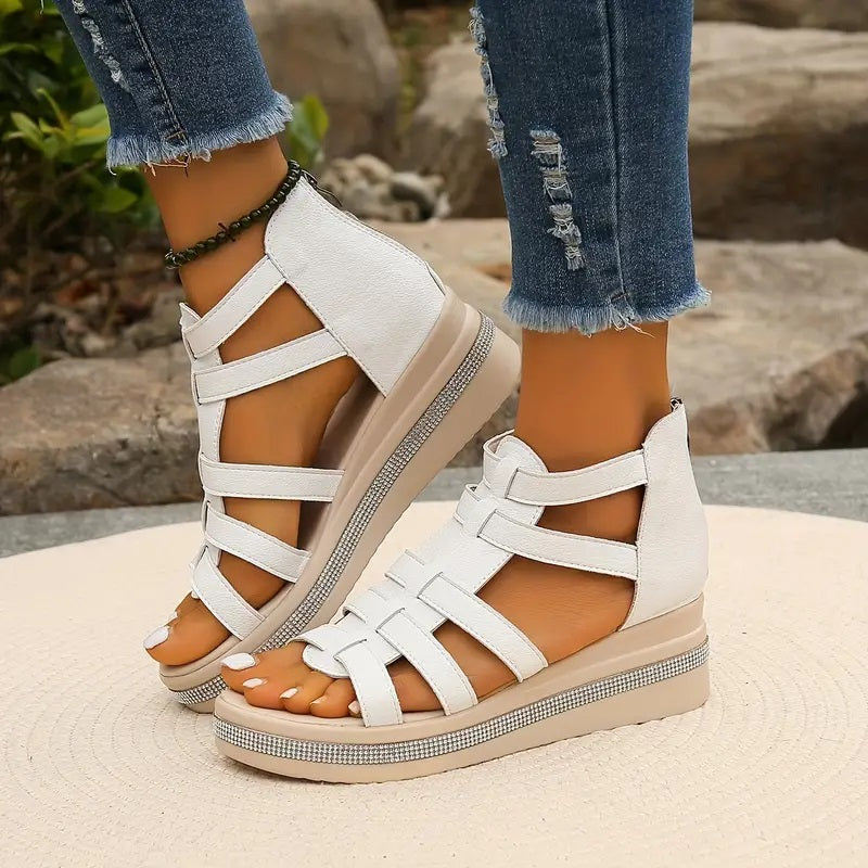 Gianna | Women's Orthopedic Strappy Platform Sandals