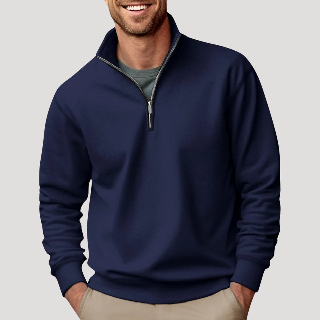 Henry | Men’s Casual Quarter Zip Collar Sweatshirt 2