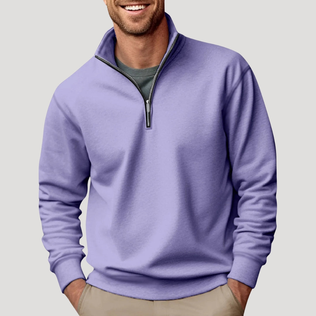 Henry | Men’s Casual Quarter Zip Collar Sweatshirt 5