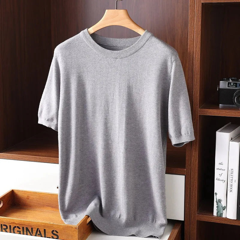 Kaviro | Knitted Short Sleeve Men's Shirt 3
