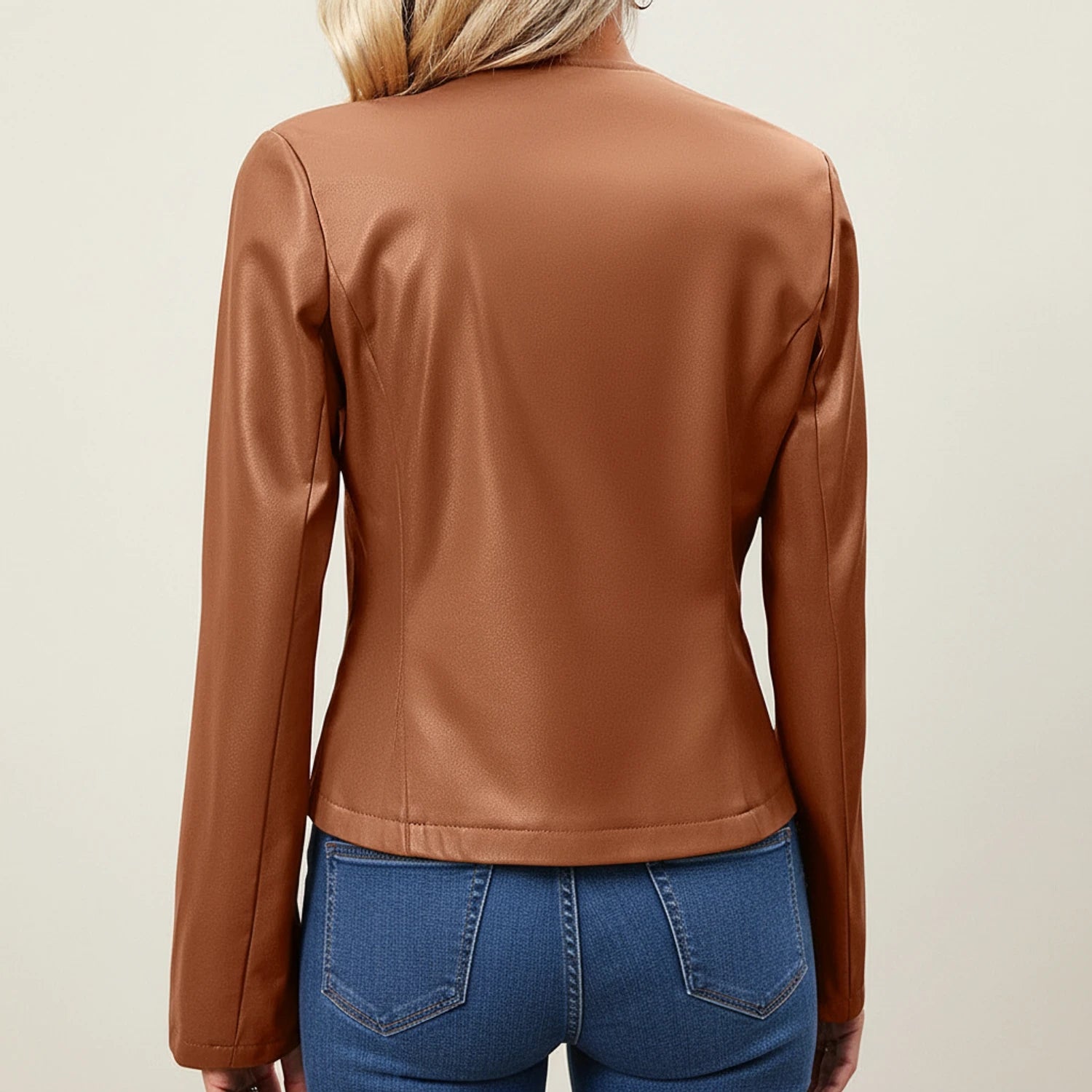 Livia | Slim Fit Leather Jacket 1