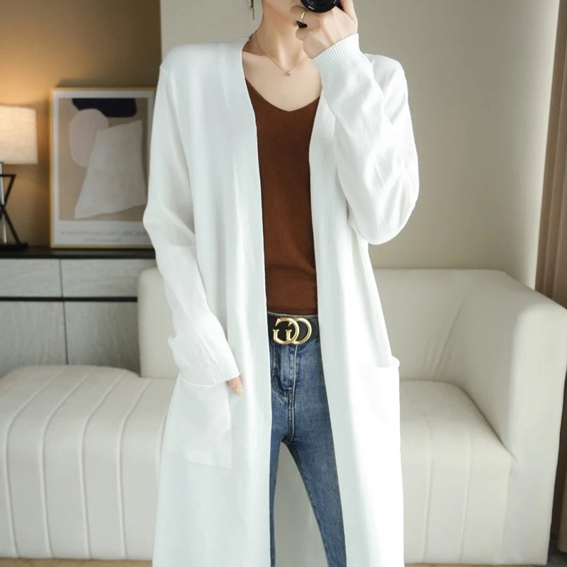 Long Cardigan Soft Touch for Women | Lily White