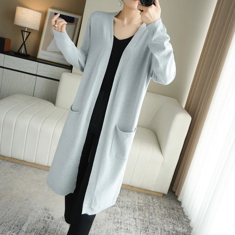 Long Cardigan Soft Touch for Women | Lily Grey