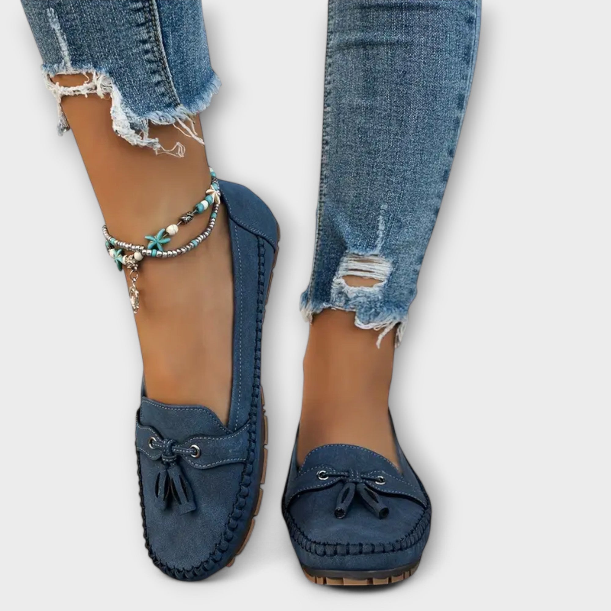 Lorana | Women's Suede Tassel Loafers 4