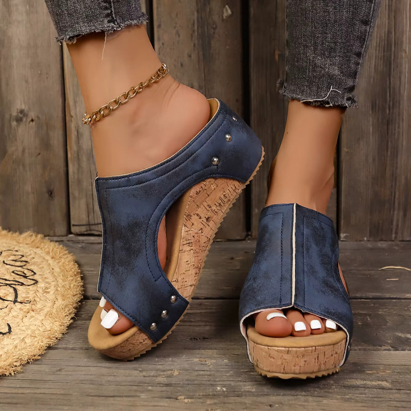 Macy | Women's Orthopedic Open Toe Wedge Platform Sandals