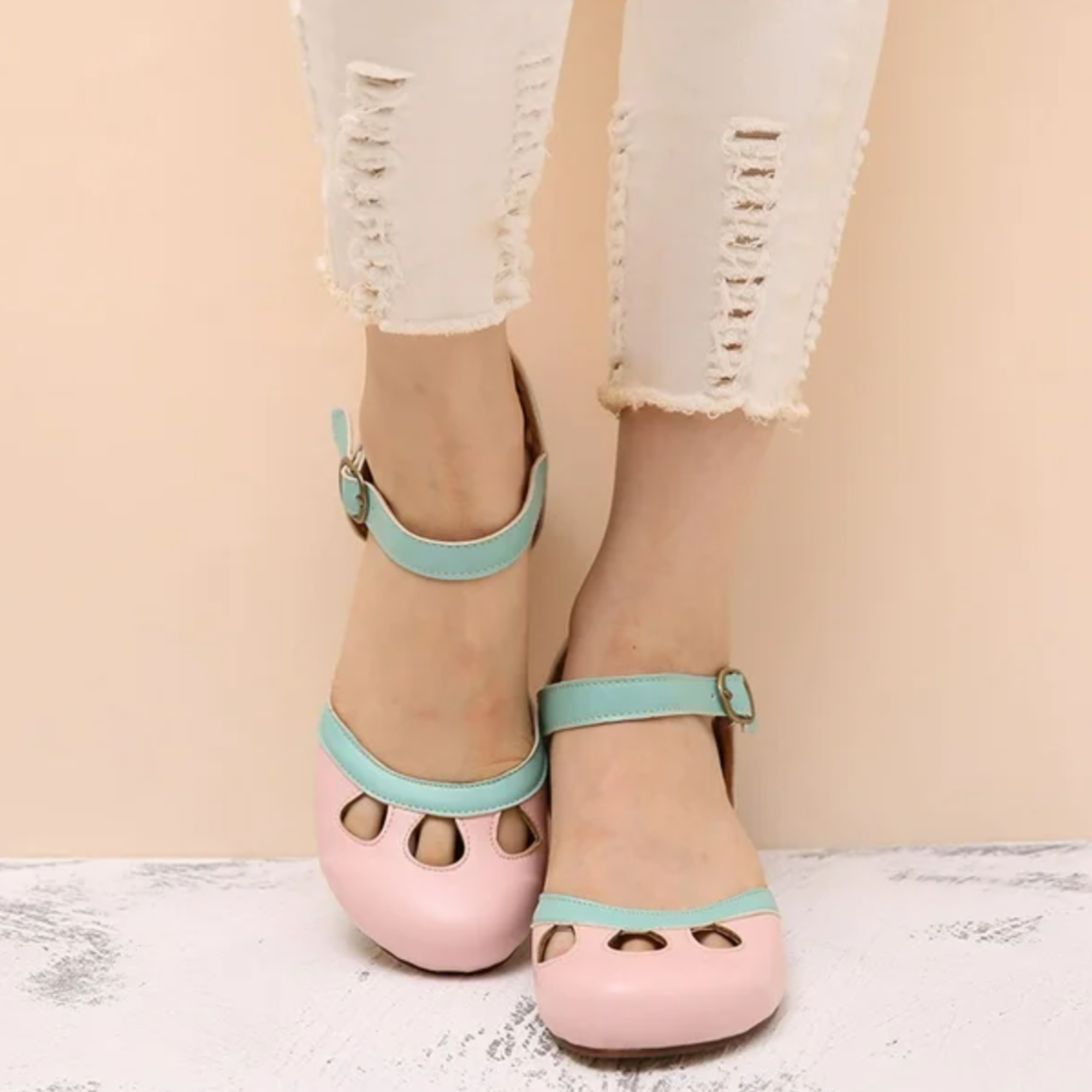 Marisela | Women's Orthopedic Mary Jane Low Heel Sandals