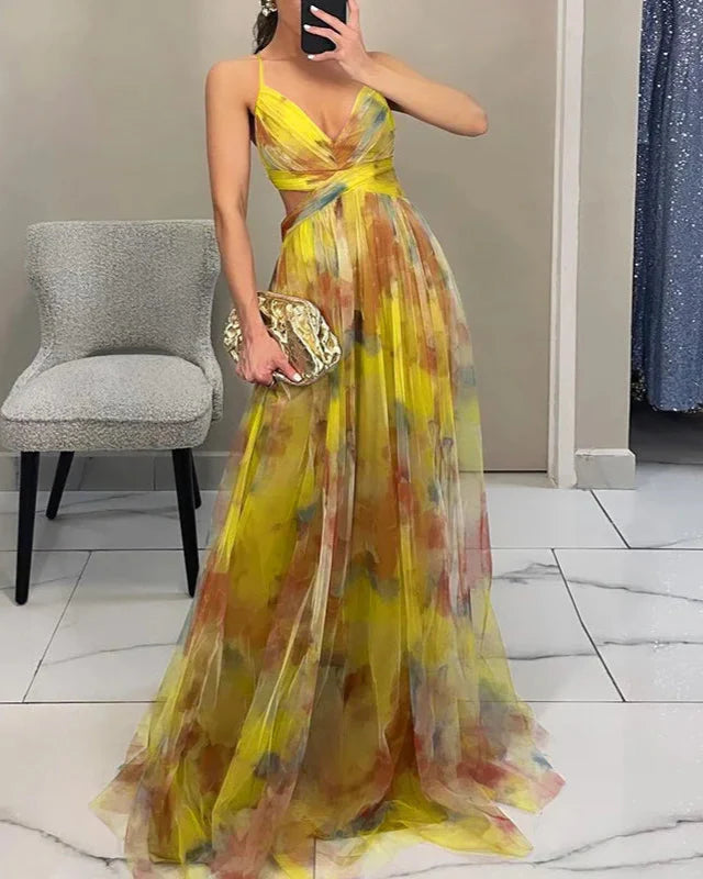 Mavina | Floral Maxi Summer Dress 11
