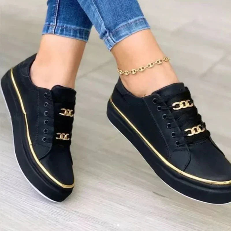 Michelle - Platform Chain Sneakers 0