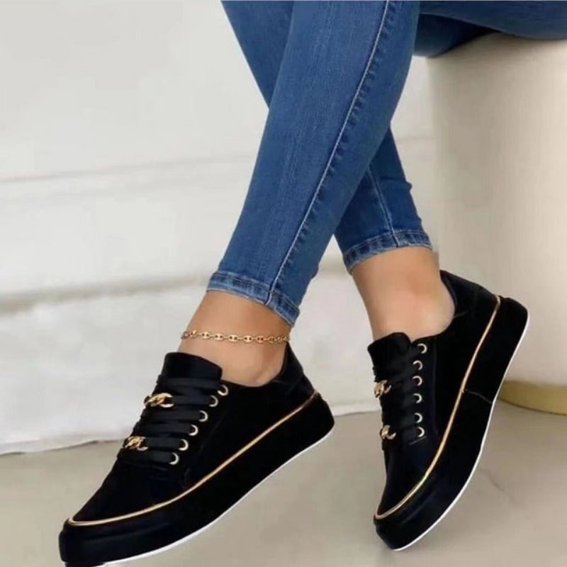 Michelle - Platform Chain Sneakers 1