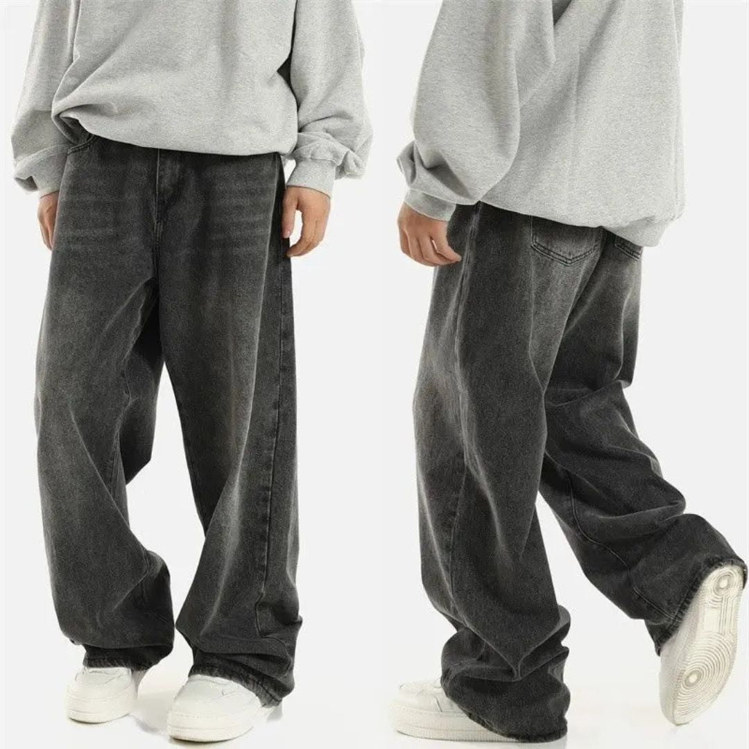 Osmar | Wide Leg Vintage Black Jeans 1