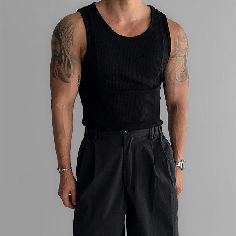 Ribbo | Slim-Fit Ribbed White Tank Top 4