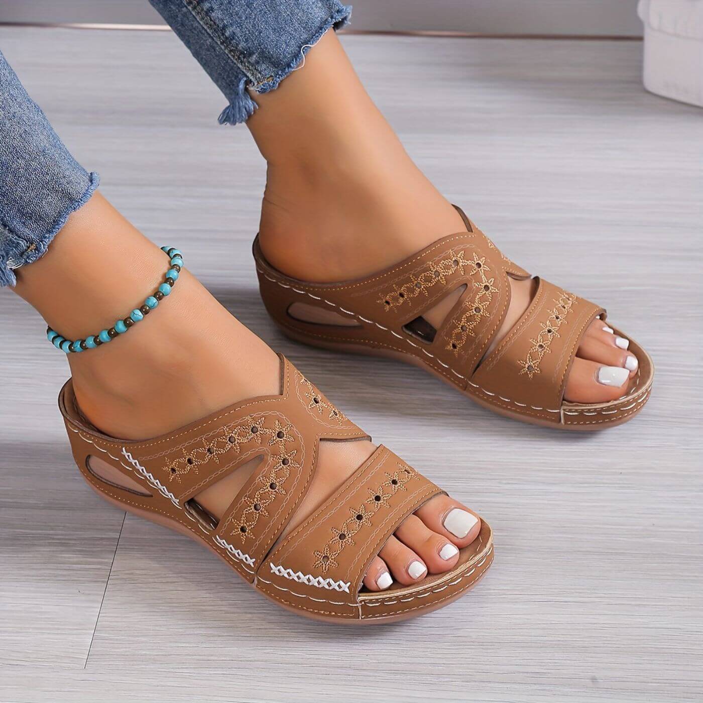 Sabina | Women's Slip-On Wedge Sandals  3