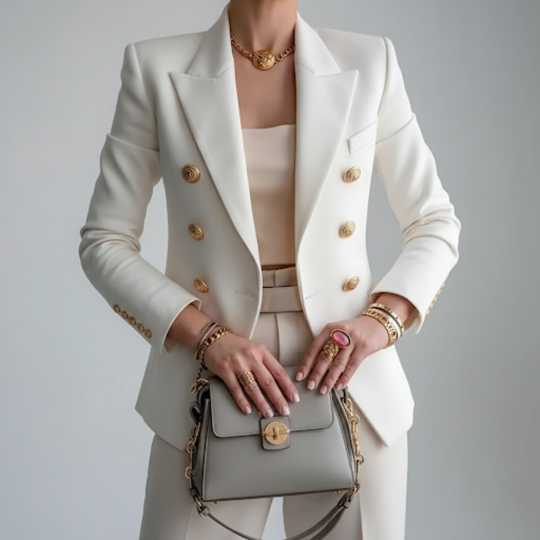 Sable | Black Double-Breasted Blazer for Women 0
