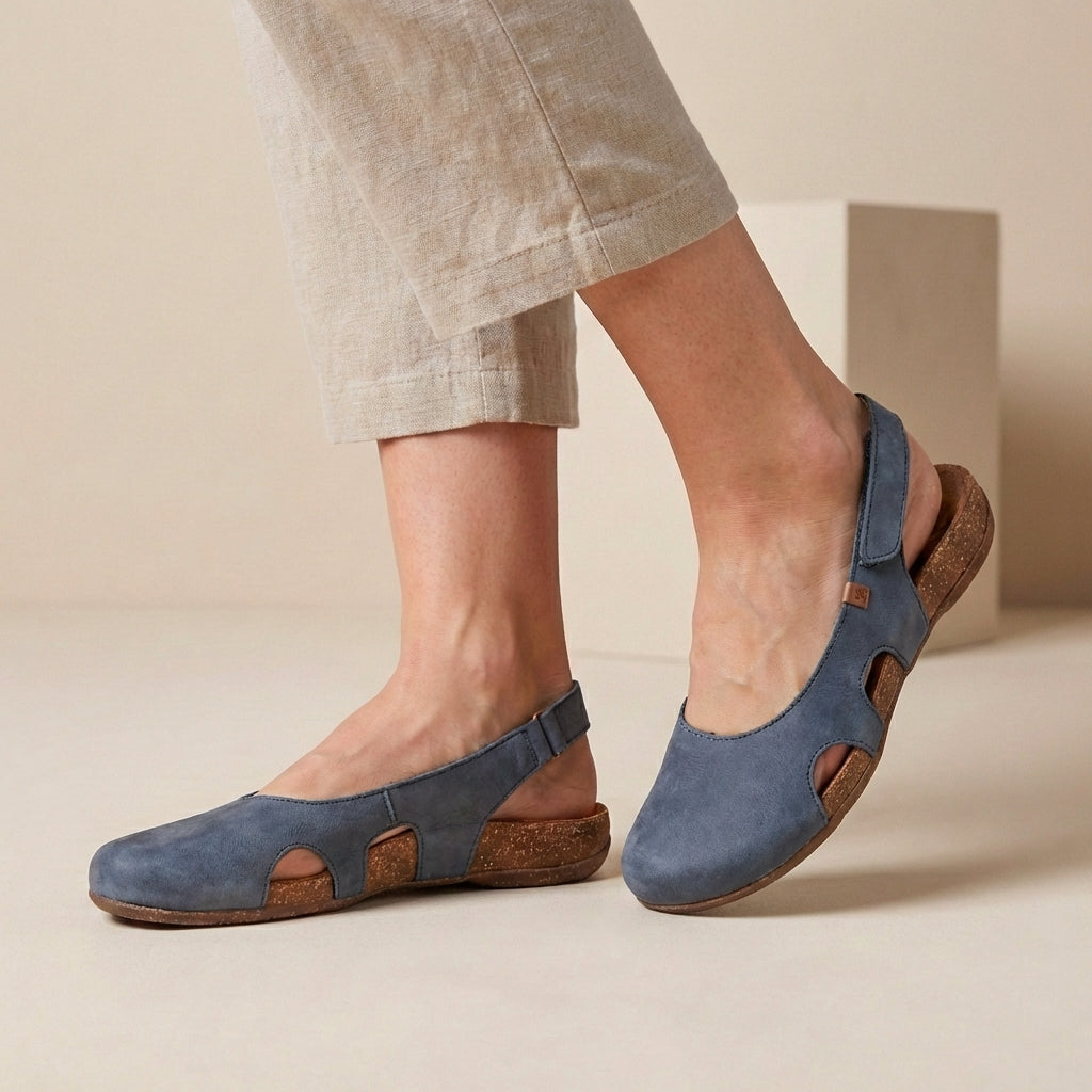 Sablea | Refined Slingback Sandals With Side Cutouts 2