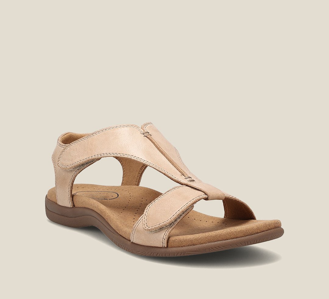 Samantha | Women's Flat T-Strap Sandals Adjustable Ankle Strap 2