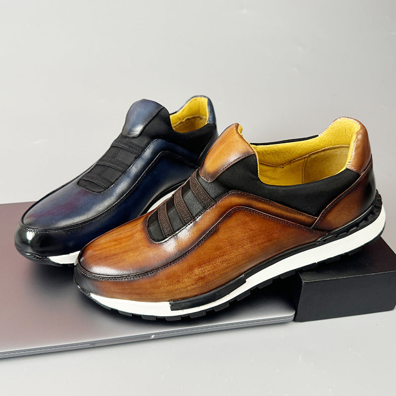 Sandro | Men's Cowhide Leather Sneakers 3