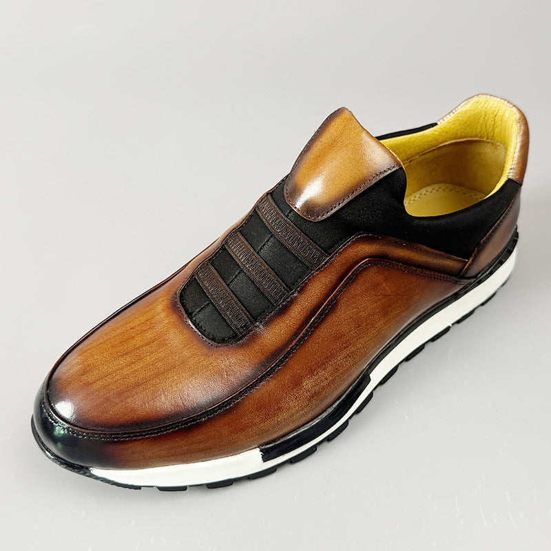 Sandro | Men's Cowhide Leather Sneakers 5