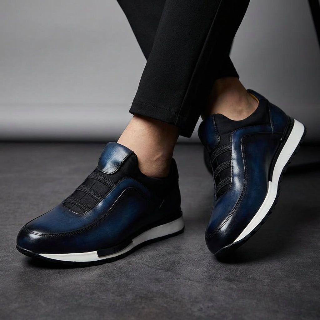Sandro | Men's Cowhide Leather Sneakers 7