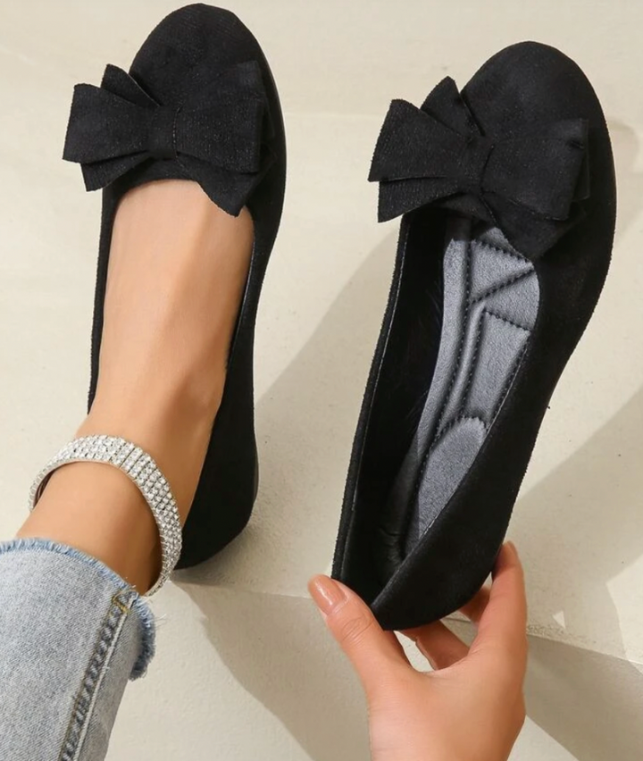 Solea | Women's Bow Slip On Ballet Flats 