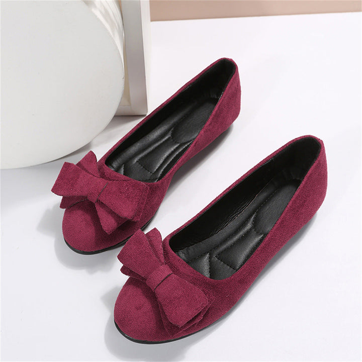 Solea | Women's Bow Slip On Ballet Flats  5