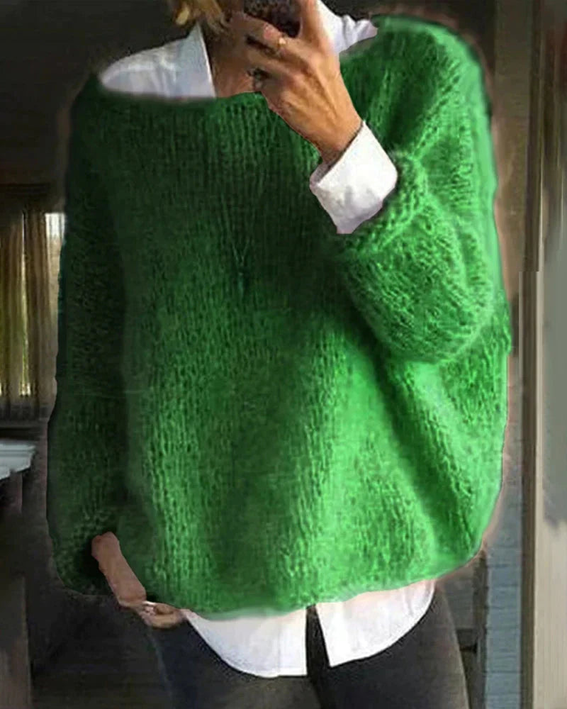 Sorela | Women's Fuzzy Knit Pullover Sweater 2