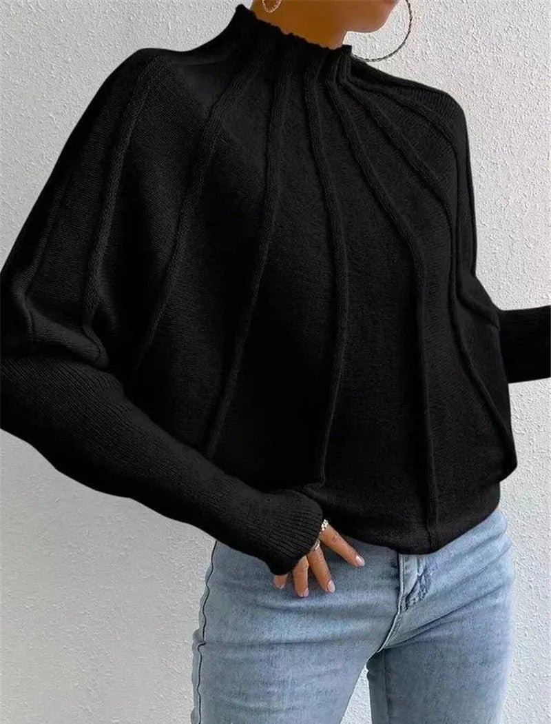 Sundae | Thick Ribbed Knit Mock Neck Sweater 3