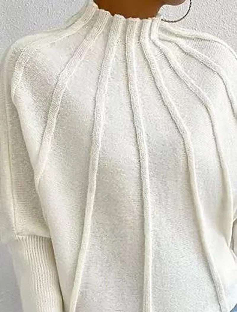 Sundae | Thick Ribbed Knit Mock Neck Sweater 7