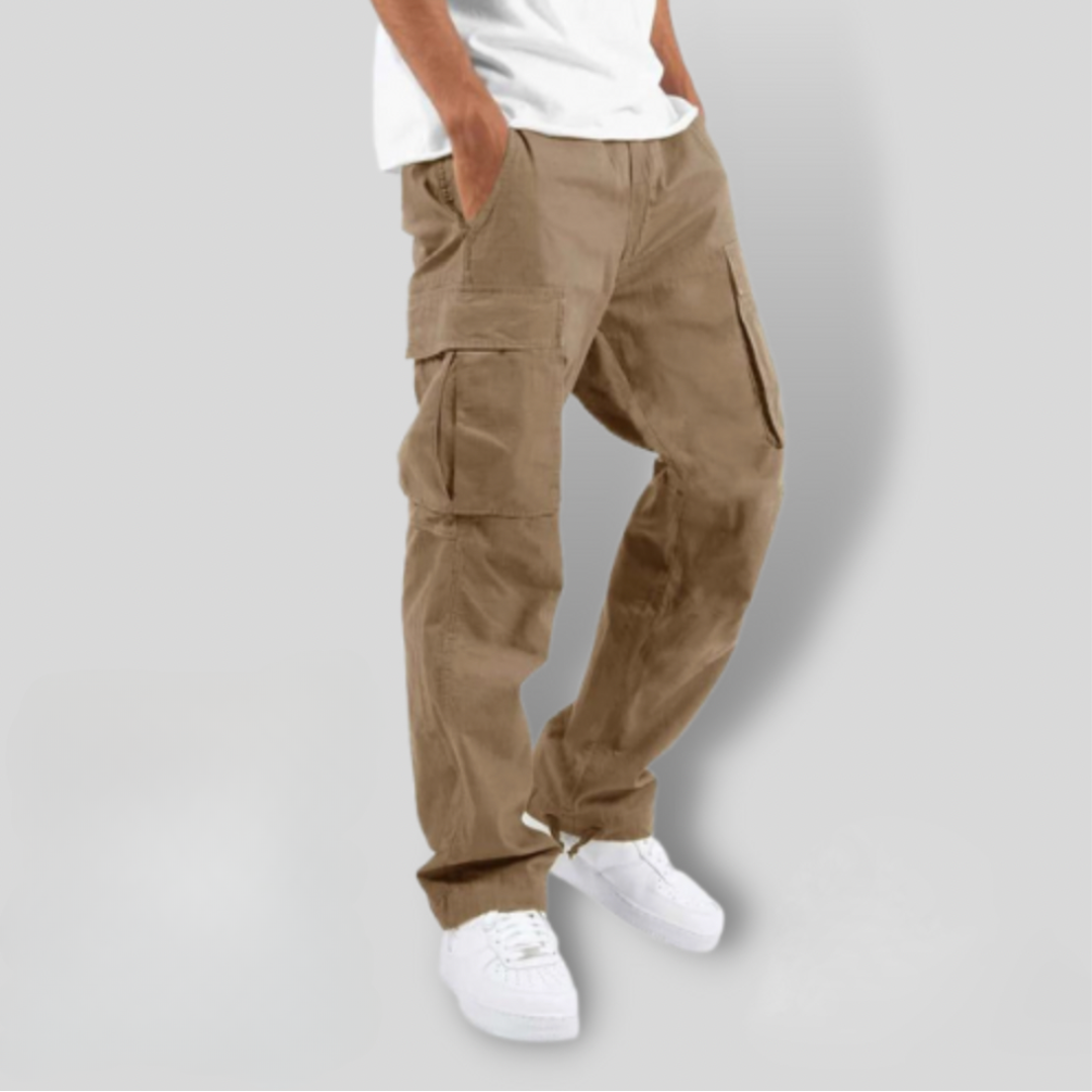 Vespera | Relaxed Black Cargo Trousers 1
