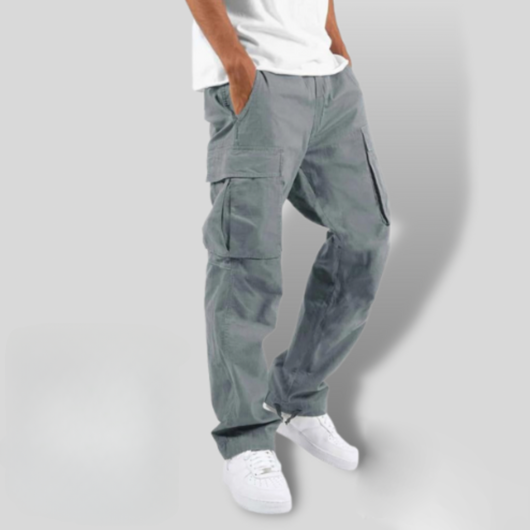Vespera | Relaxed Black Cargo Trousers 3