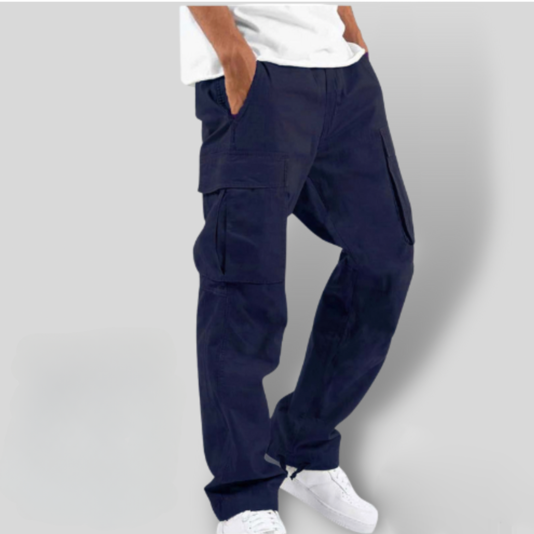 Vespera | Relaxed Black Cargo Trousers 4