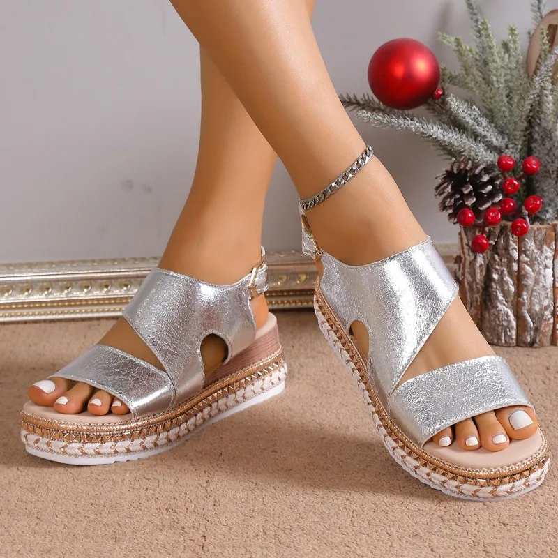 Viella | Women's Orthopedic Platform Sandals with Ankle Strap