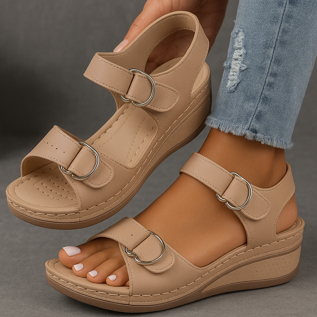 Wendy | Women's Wedge Sandals Ankle Strap 4