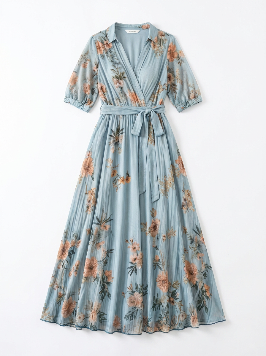 Willow | Women's Floral Wrap Maxi Dress 2