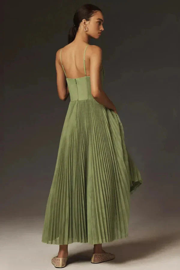Wimble | Pleated Fit Flare Midi Dress 2
