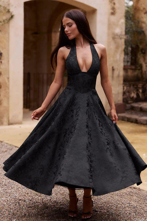 Nora | Halterneck Midi Dress