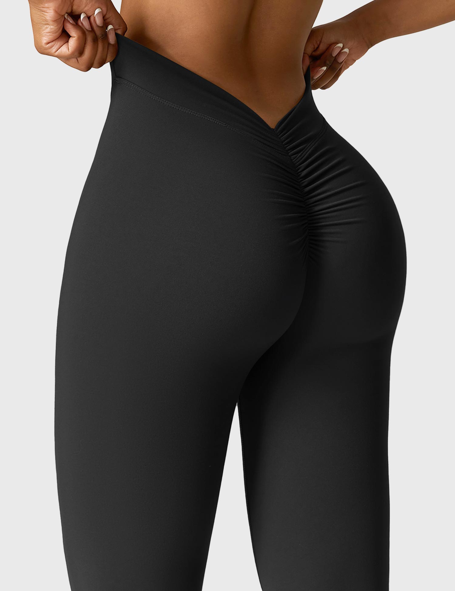 Craftsmiley V-back Flared Leggings