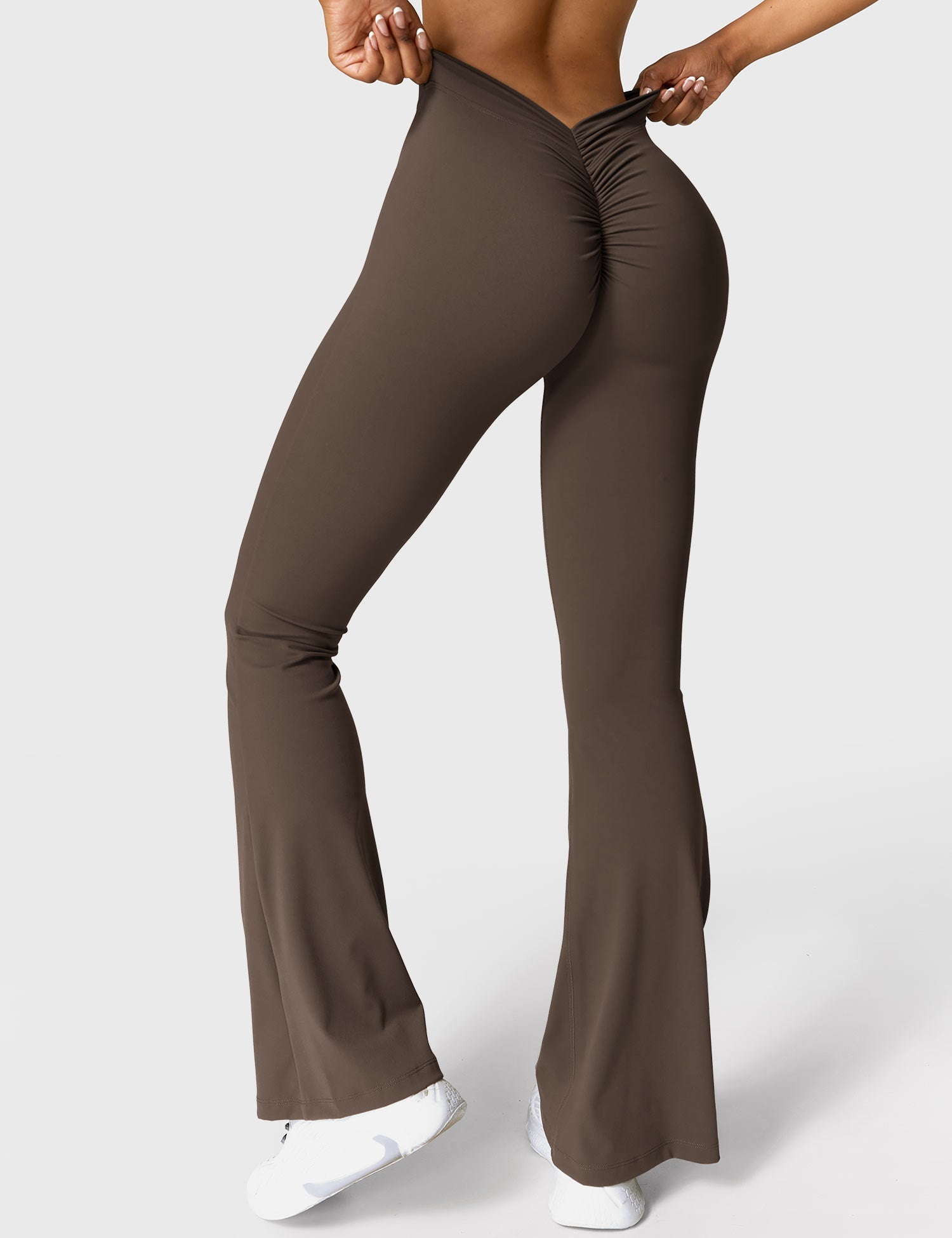 Craftsmiley V-back Flared Leggings